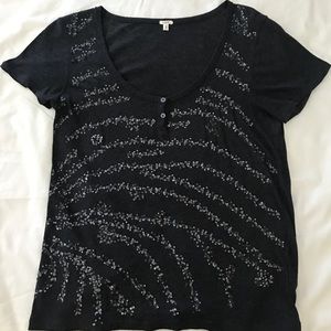 J.Crew sequin shirt in size M